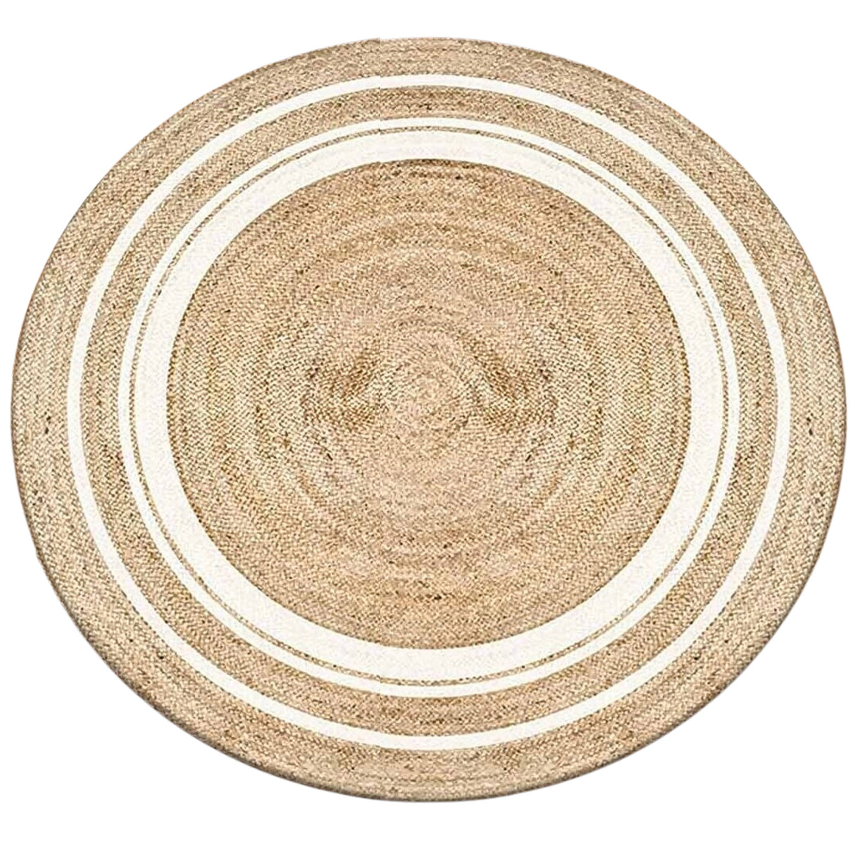 Sustainable Jute Round Rug | Decorative Floor 120 cm Rug