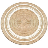 Sustainable Jute Round Rug | Decorative Floor 120 cm Rug