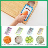 Eco-Friendly Large Bamboo Cutting Board and 4 Containers with Mobile Holder Gif Included