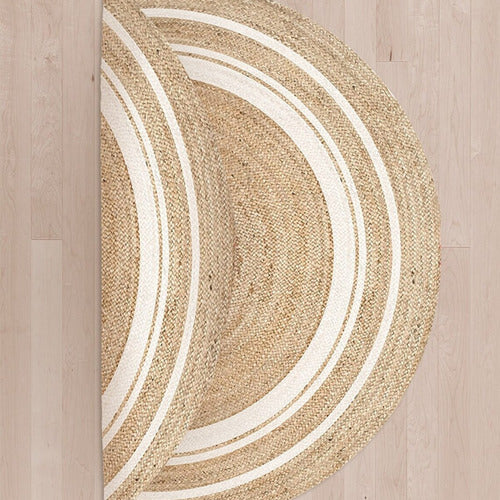 Sustainable Jute Round Rug | Decorative Floor 120 cm Rug