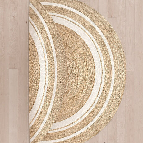 Sustainable Jute Round Rug | Decorative Floor 120 cm Rug