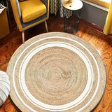 Sustainable Jute Round Rug | Decorative Floor 120 cm Rug